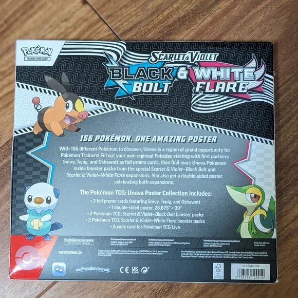 NEW Pokemon Black Bolt White Flare Unova Poster Collection, Factory Sealed Cards - Picture 8 of 9
